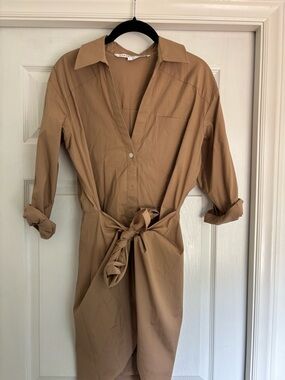 Veronica Beard Women's Tan and Brown Dress